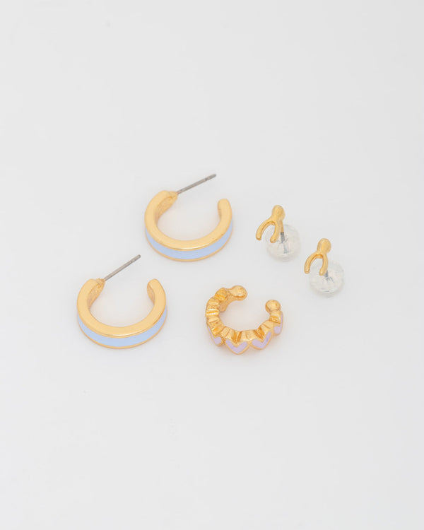 Set X3 Aretes Candonga Azul