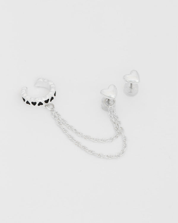 Aretes Solitario Corazón