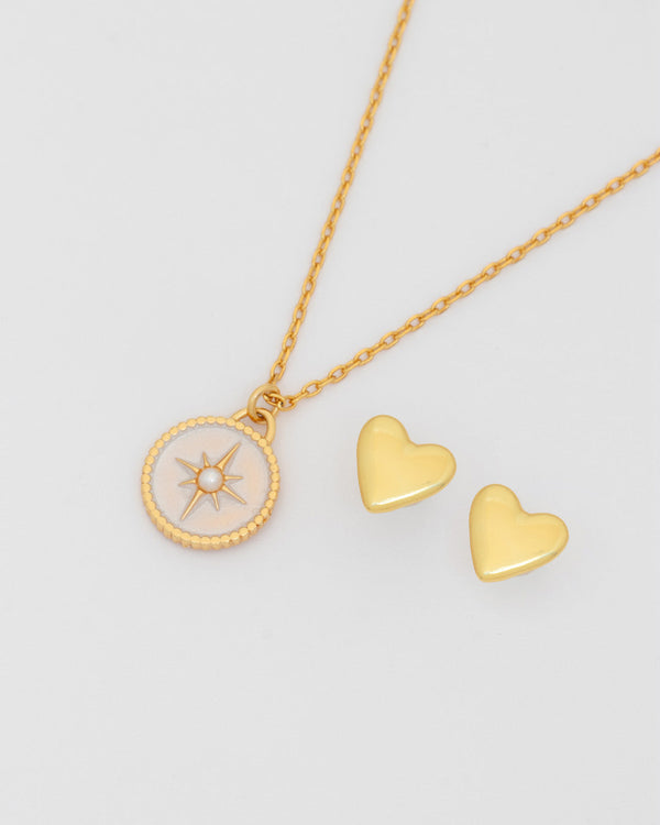 Collar Estrella Lucero + Aretes