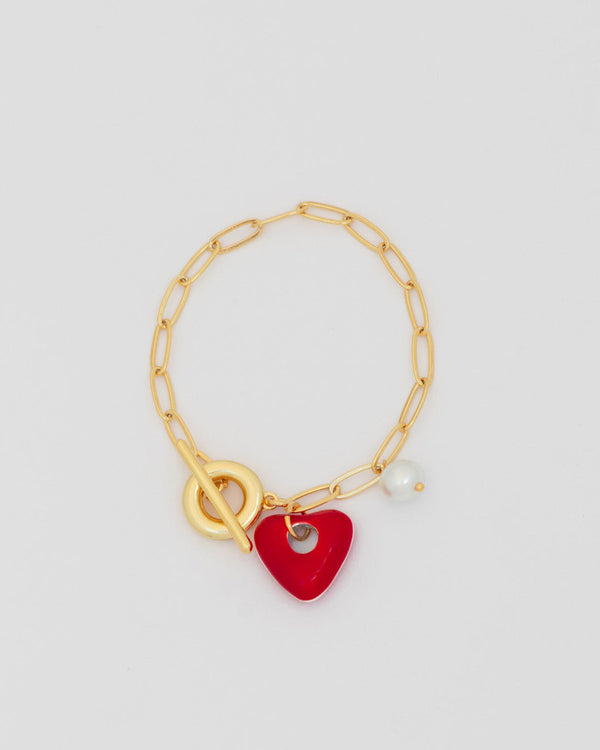 Pulsera Corazón Perla