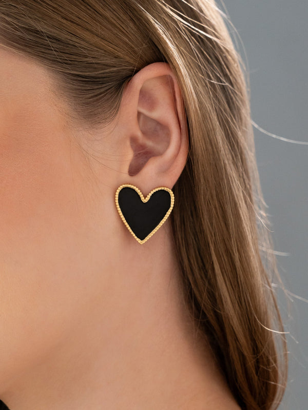 Aretes Corazón Gold