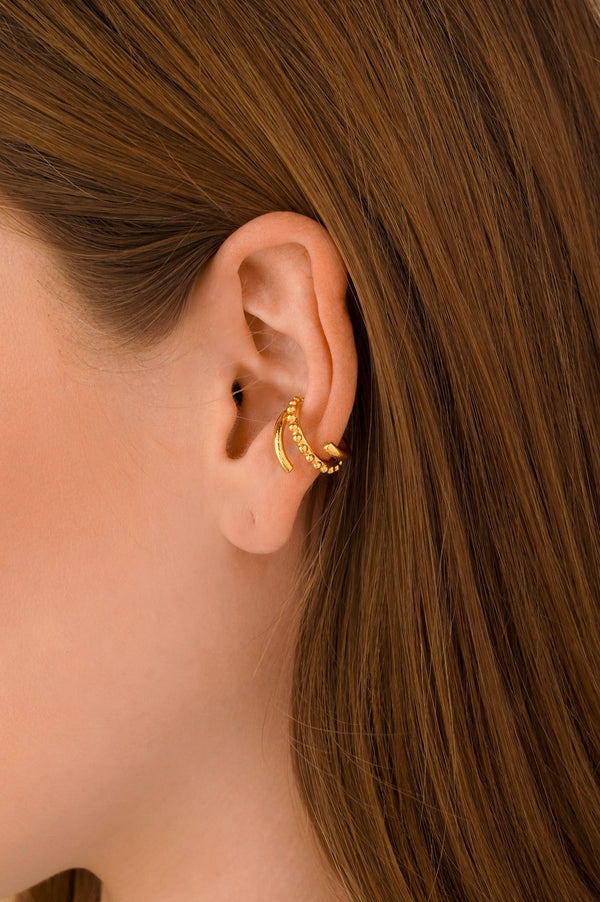 Earcuff Espiral Puntos