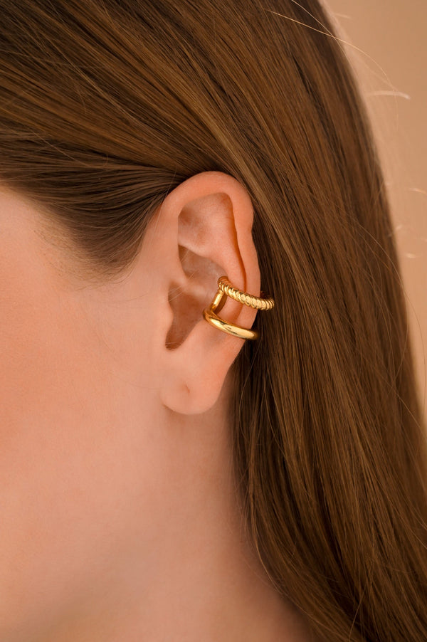 Earcuff Lazo Doble