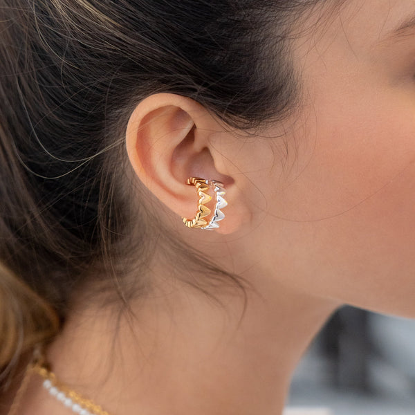 Earcuff de corazones