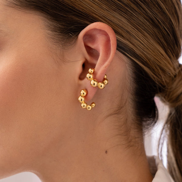 Set De 1 Par de Candongas Y 1 Earcuff