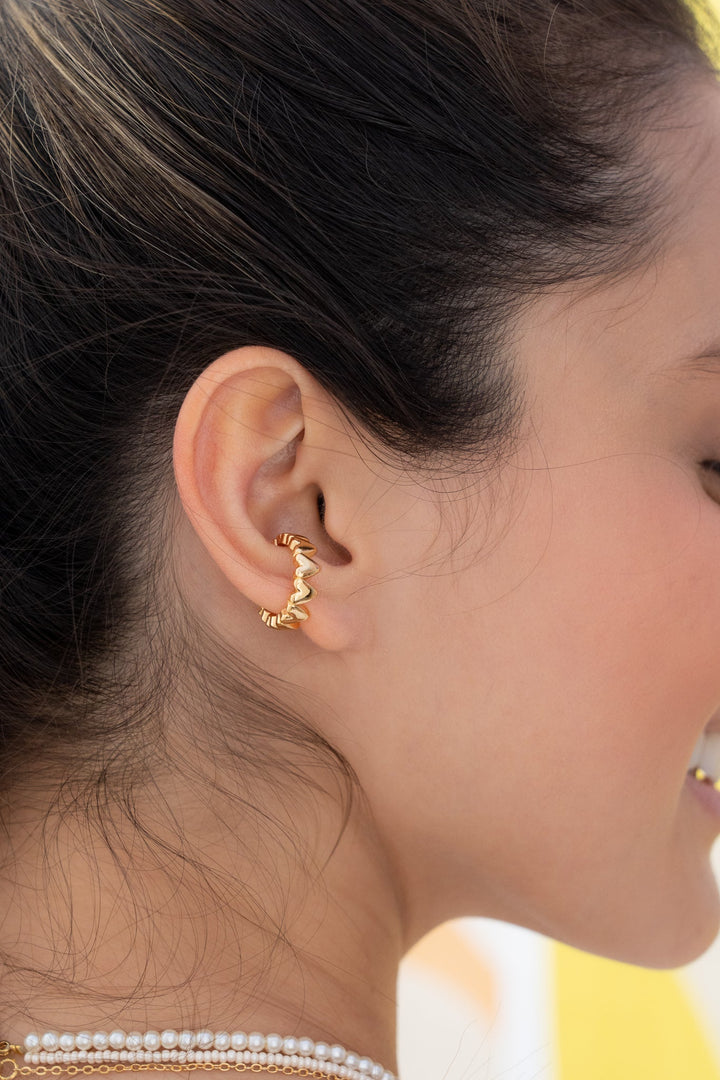 Earcuff de corazones